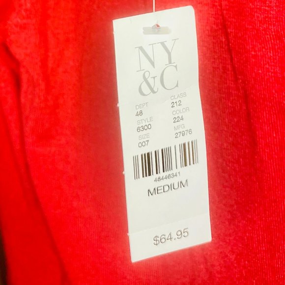 7th avenue design studio red velvet sequin sweater Size M - Picture 5 of 6